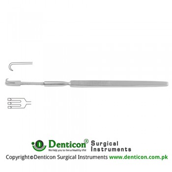 Wound Retractor Flexible - 3 Sharp Prongs Stainless Steel, 16 cm - 6 1/4"
